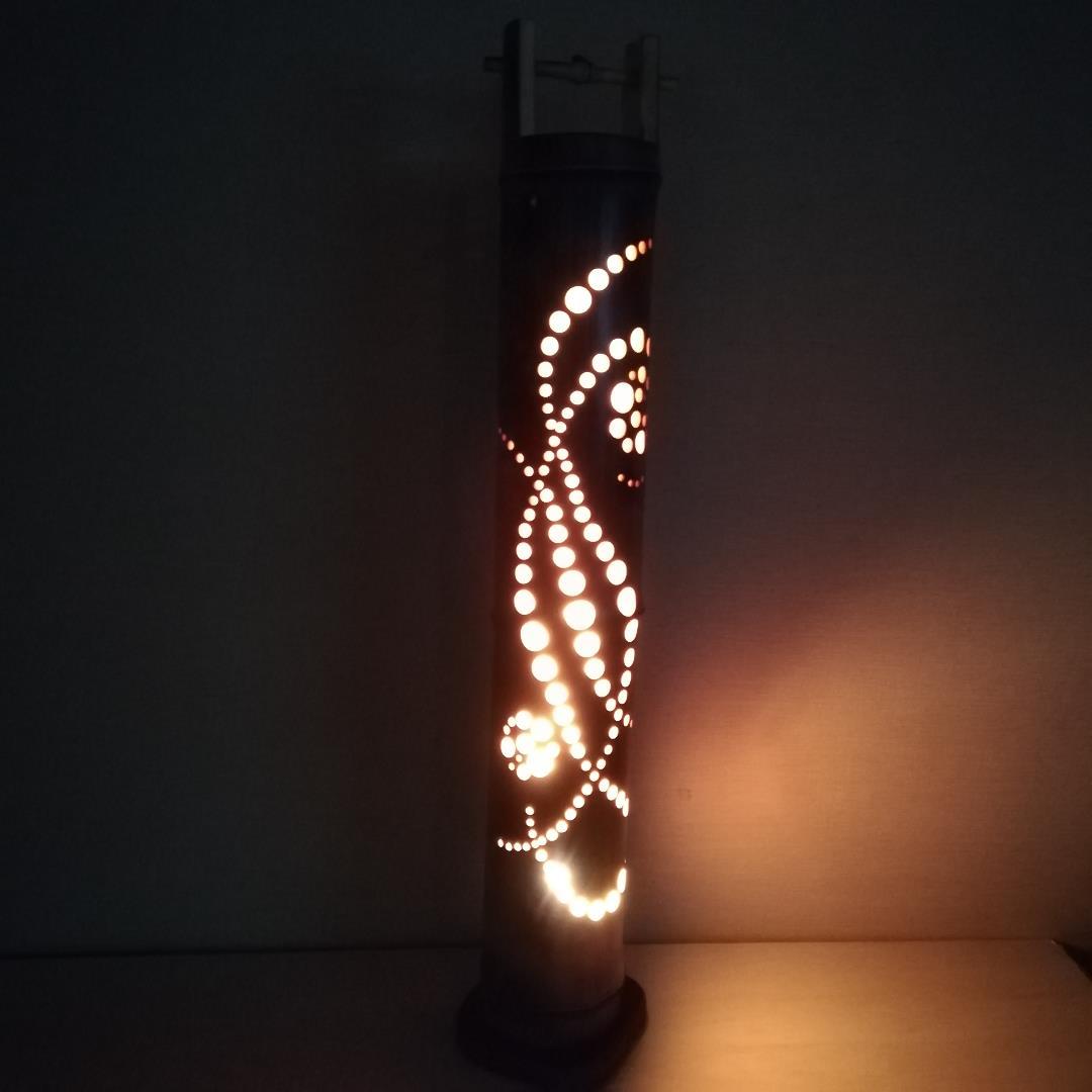 癒し灯火　竹灯籠　No23062