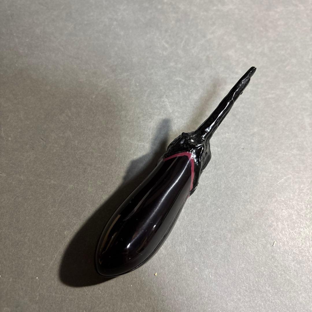 畦地多喜男　茄子　香合　共箱