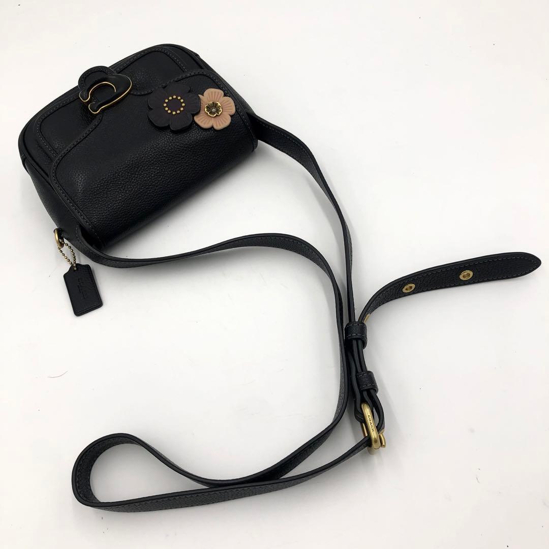 【極美品】コーチ タビー メッセンジャー19 ショルダーバッグ アップリケ 花柄