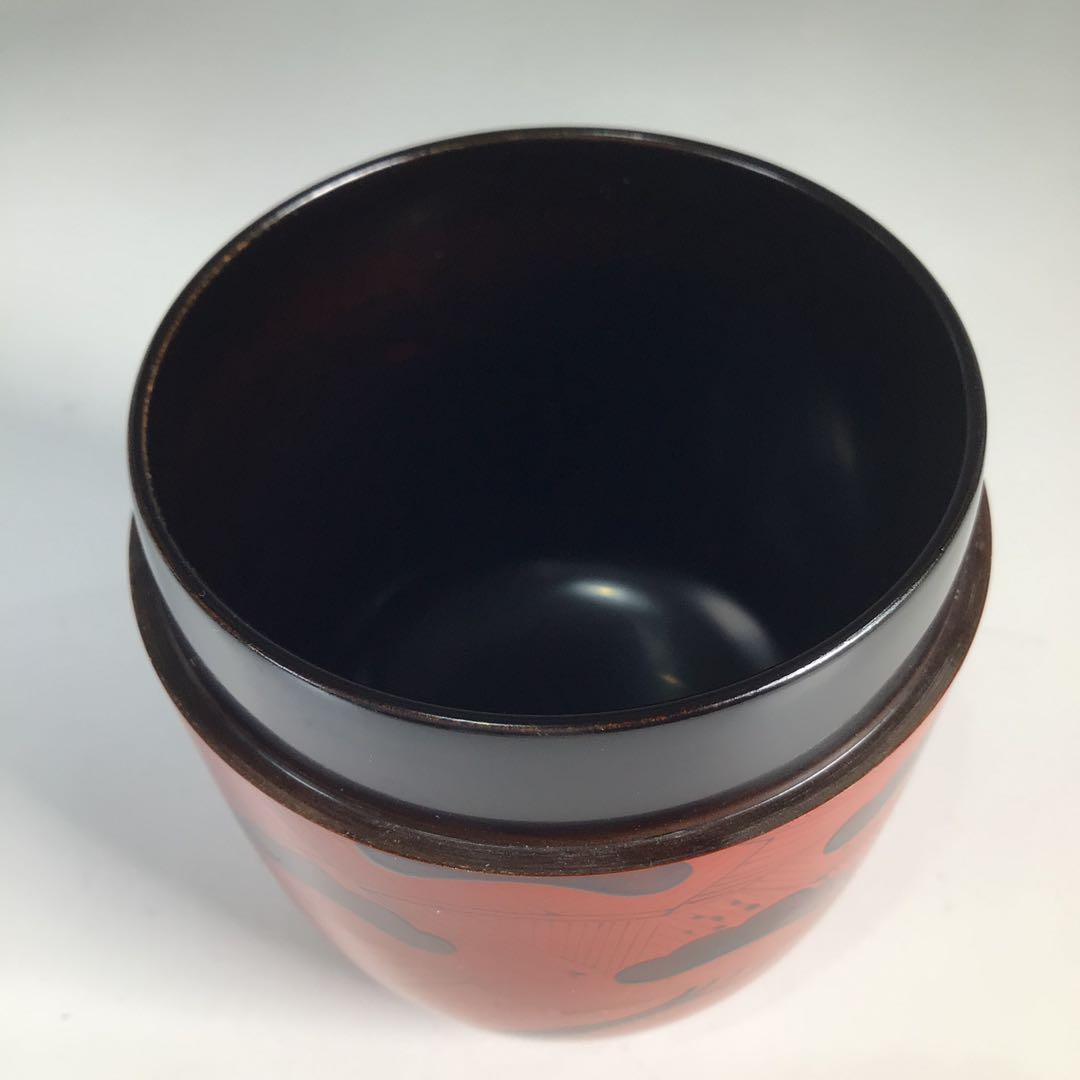 Ｎ６３９　棗　『塗師　岡本陽斎作』『玄々斎好』『曙棗』　共箱　茶道具