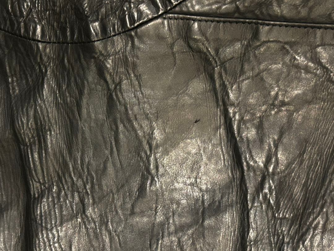 STURM ブラック レザージャケット シングルライダース