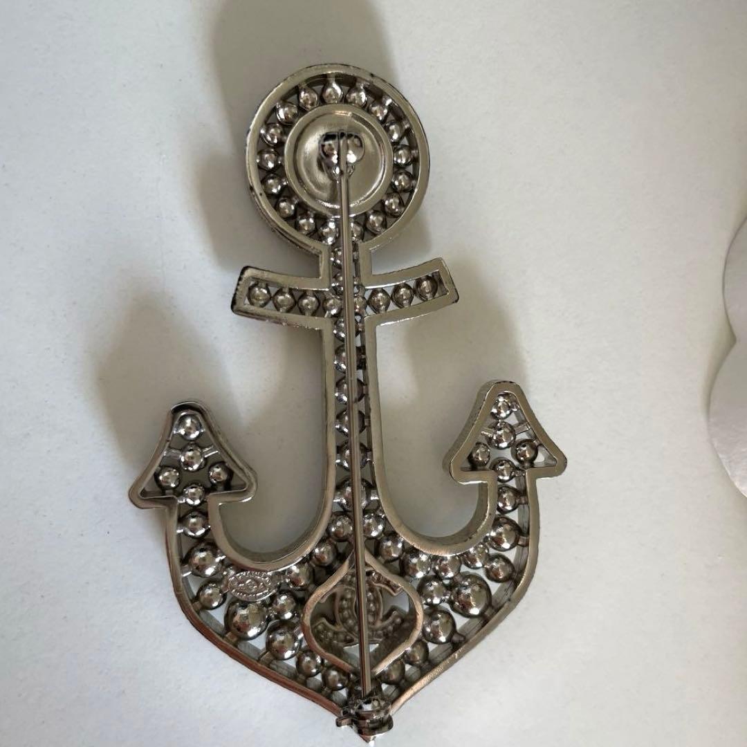 最終SALE！！CHANEL ブローチ 碇 パール ロゴ レア 希少 本物