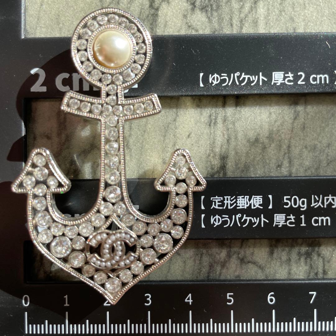 最終SALE！！CHANEL ブローチ 碇 パール ロゴ レア 希少 本物