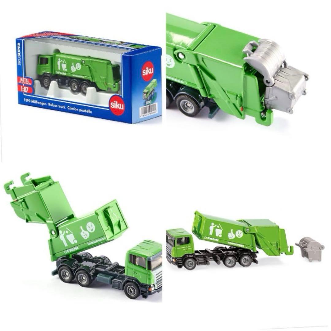 総額12100円Siku ジク消防車 ゴミ収集車 トレーラーアガツマミニショベル