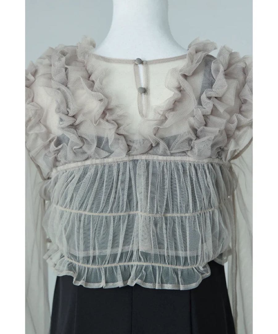 結婚式 many way フリルドレス 3点セット ベージュ ブラック