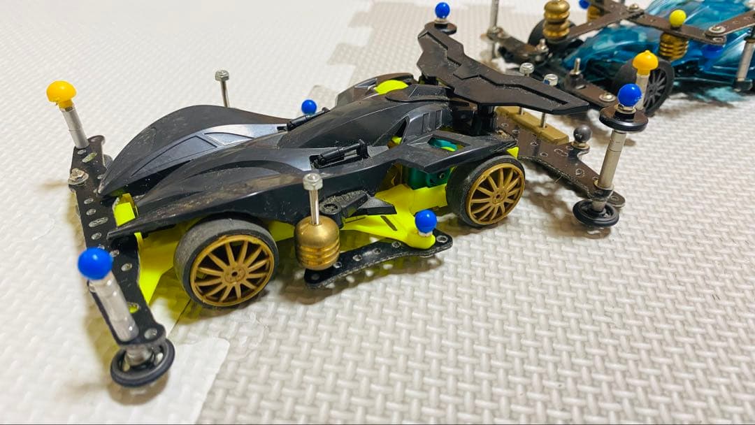 ミニ四駆 車両3台とパーツ引退セット