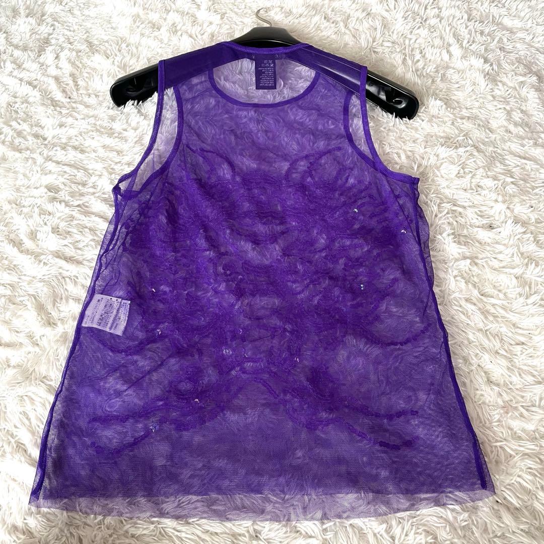 ヴィヴィアンタム タンクトップ 0サイズ スパンコール ドラゴン