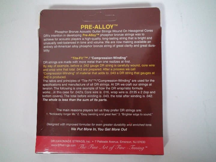 高級アコースティックギター弦セット★PRE-ALLOY★Made In USA