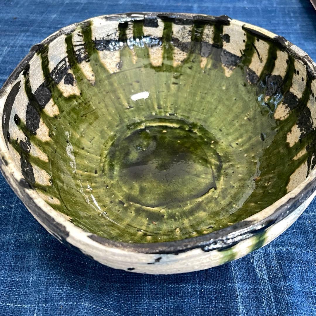 作家もの　橋口暢広作　織部大鉢