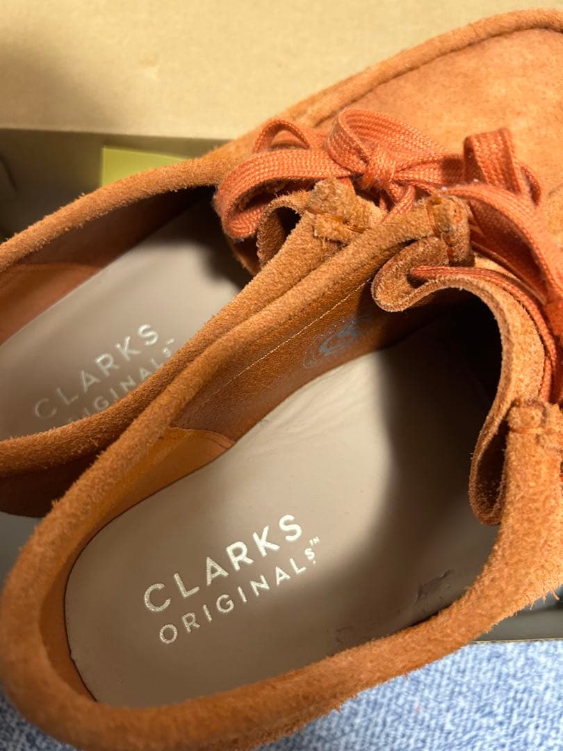 靴 Clarks Wallabee Burnt Orange 25.5cm