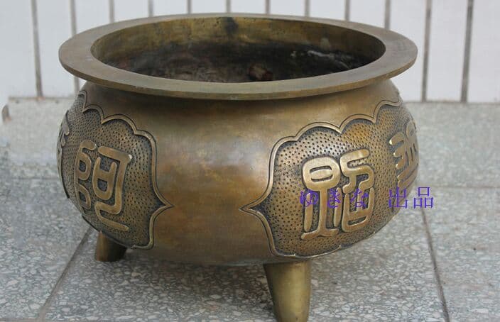 纯铜供观音供佛香炉特大号纯铜佛堂大殿捐赠定做大鼎佛具佛教用品0
