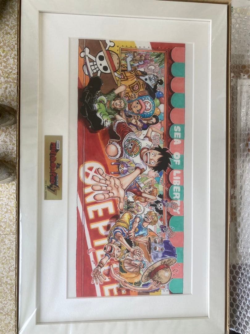 日本生命　ワンピース　額装高精細複製原画