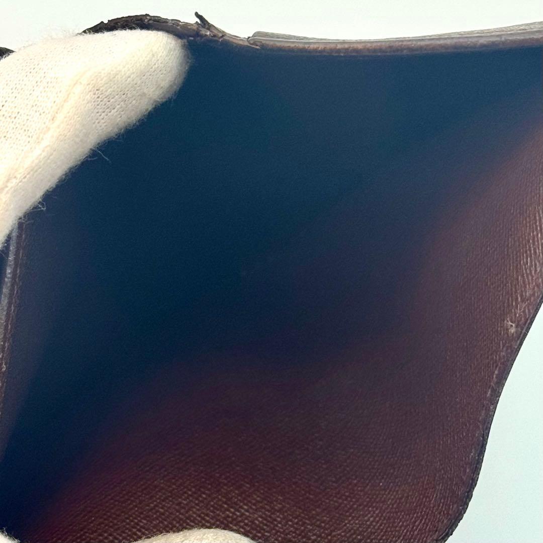 【お買得】 ルイヴィトン ダミエ ポルトモネ トレゾール 二つ折り財布