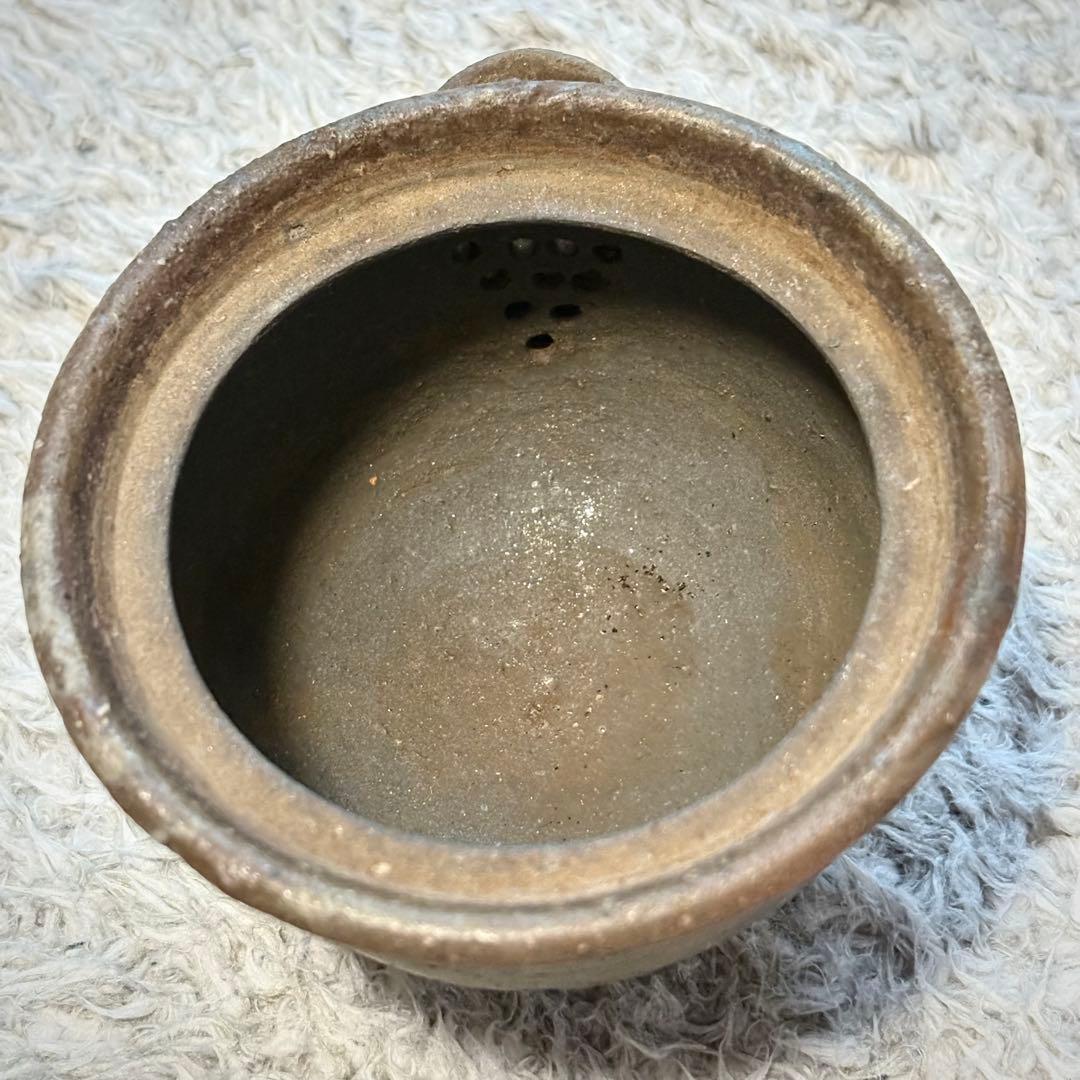 備前 松田華山造 宝瓶 共箱