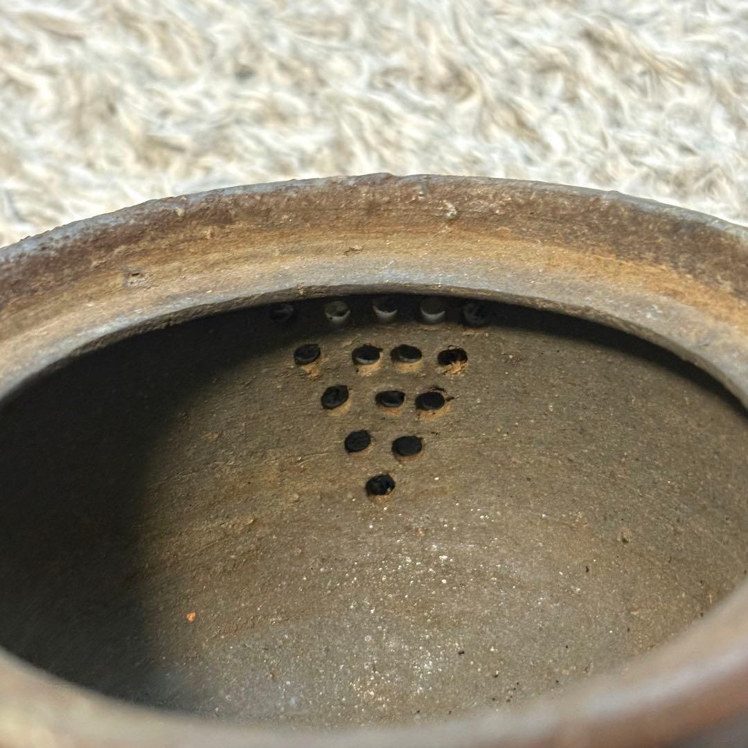 備前 松田華山造 宝瓶 共箱