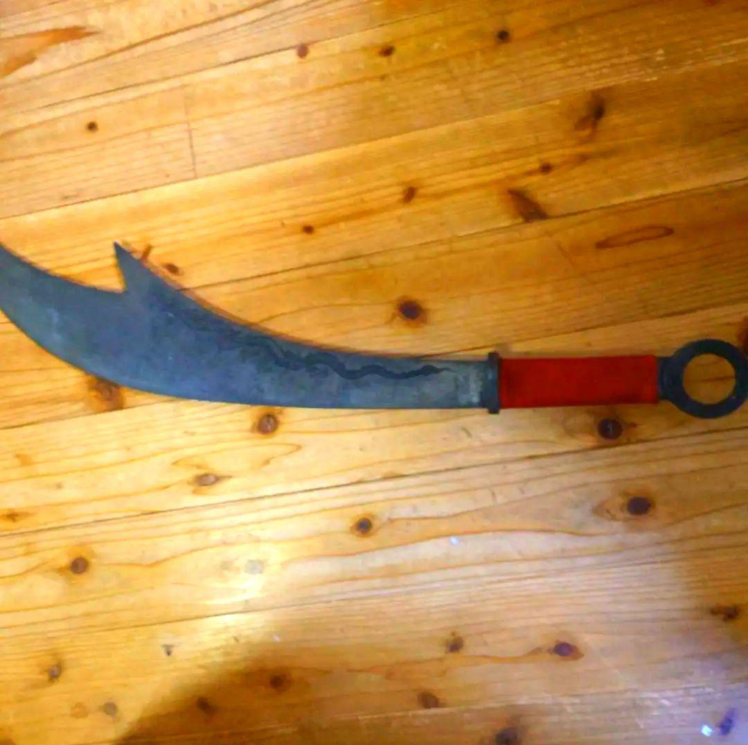 青龍刀　模造刀　刀　武具　鉄製　飾り