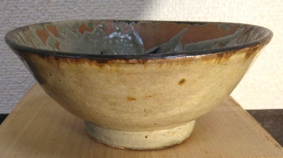 人間国宝 金城次郎 壷屋焼マカイ 栞 共箱 無傷 壺屋焼 やちむん 笑魚2匹