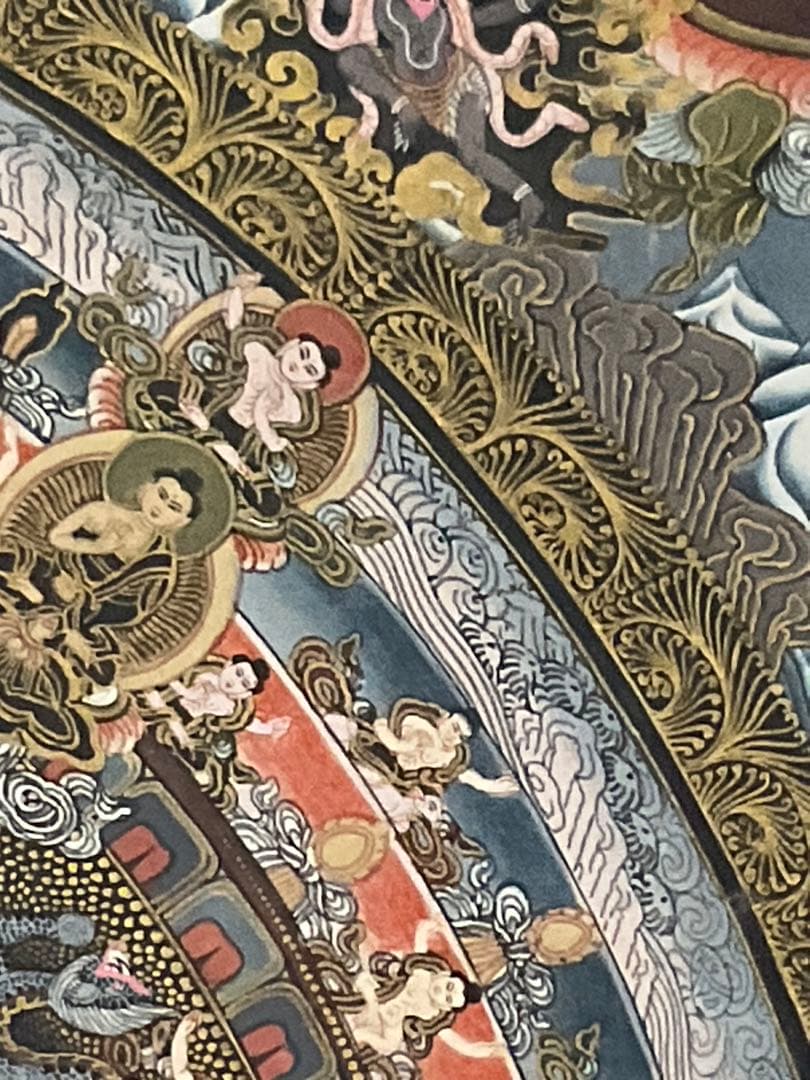 曼荼羅 特大 手描き 肉筆　絵画