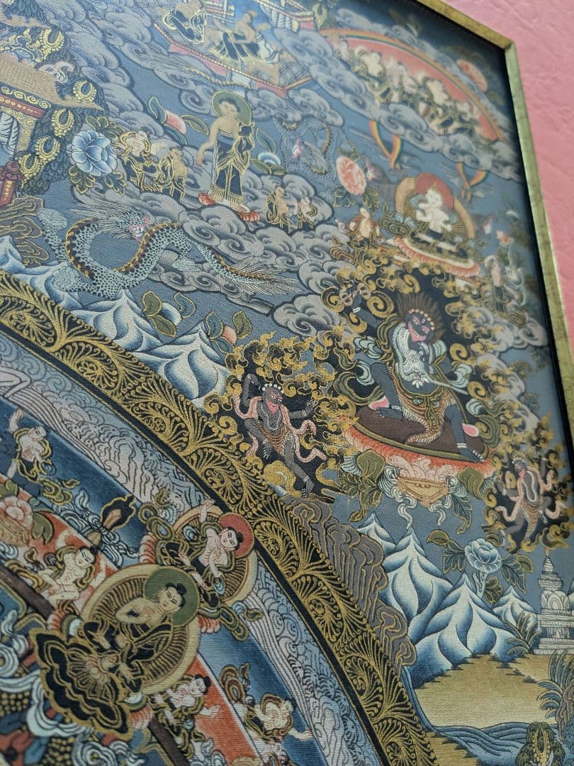 曼荼羅 特大 手描き 肉筆　絵画