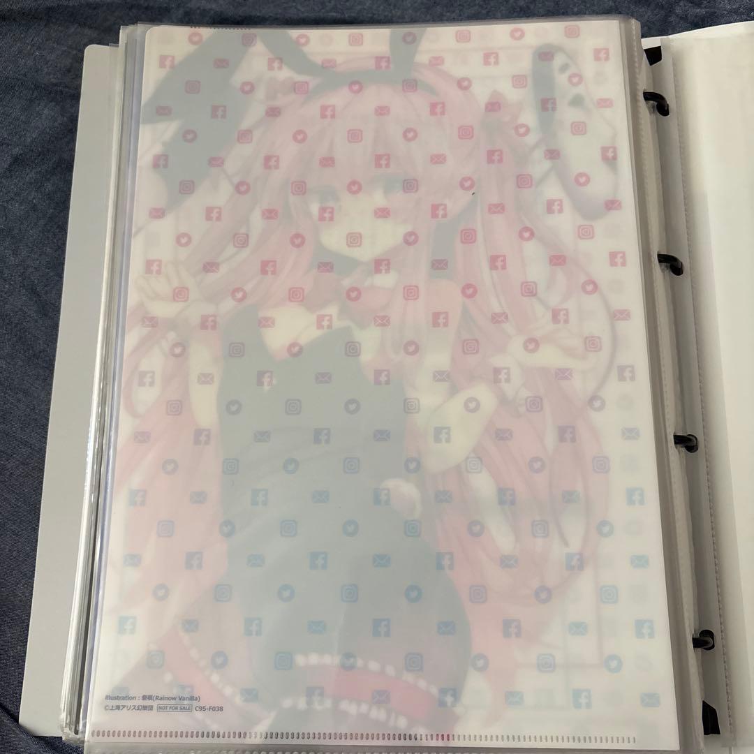 東方project こころ　バニー　美少女　クリア　ファイル　VZ2