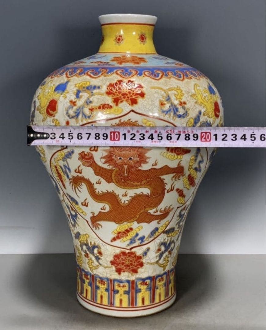 中国骨董品　古美術品　アンティーク商品　大清乾隆年御製粉彩陶器壺　古賞物　希少