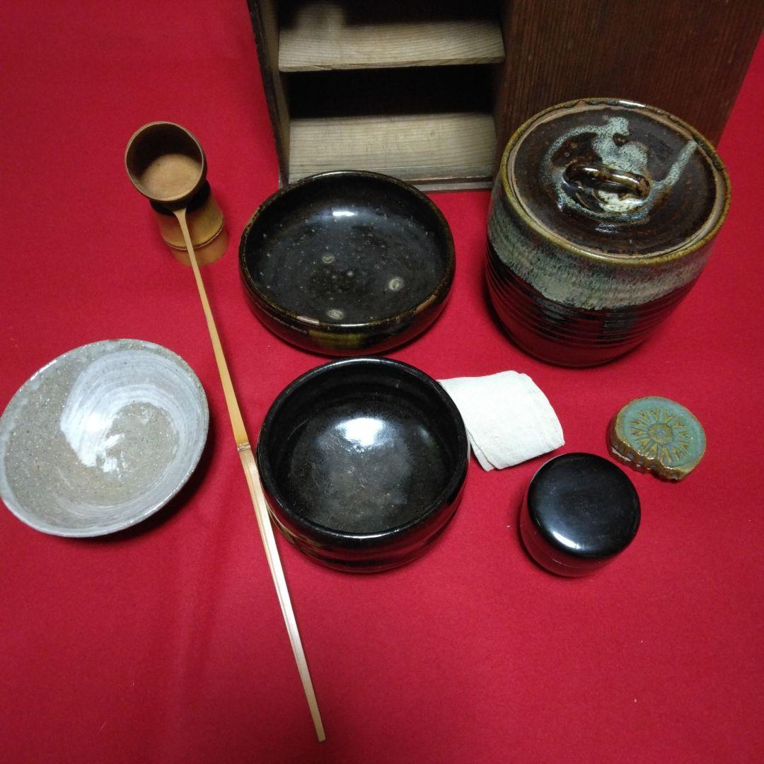 アンティーク　箱入り 茶道具