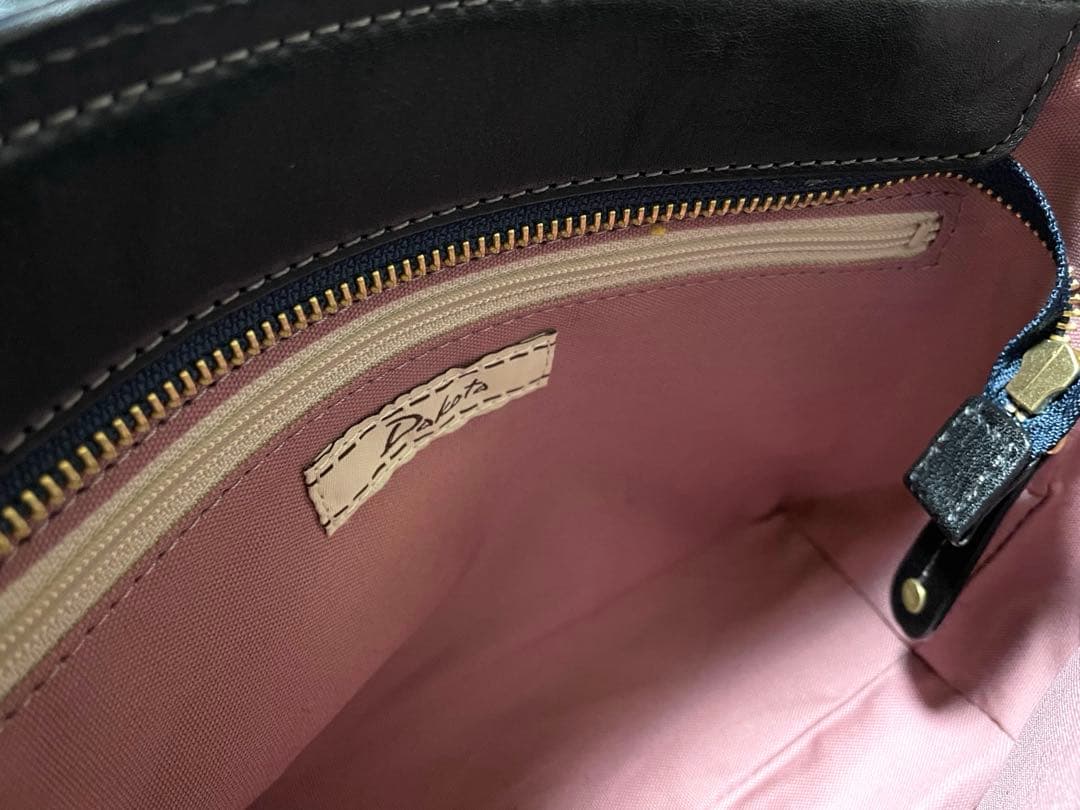 美品！ ダコタ キューブ 2WAYショルダーバッグ ブラック レザー 本革