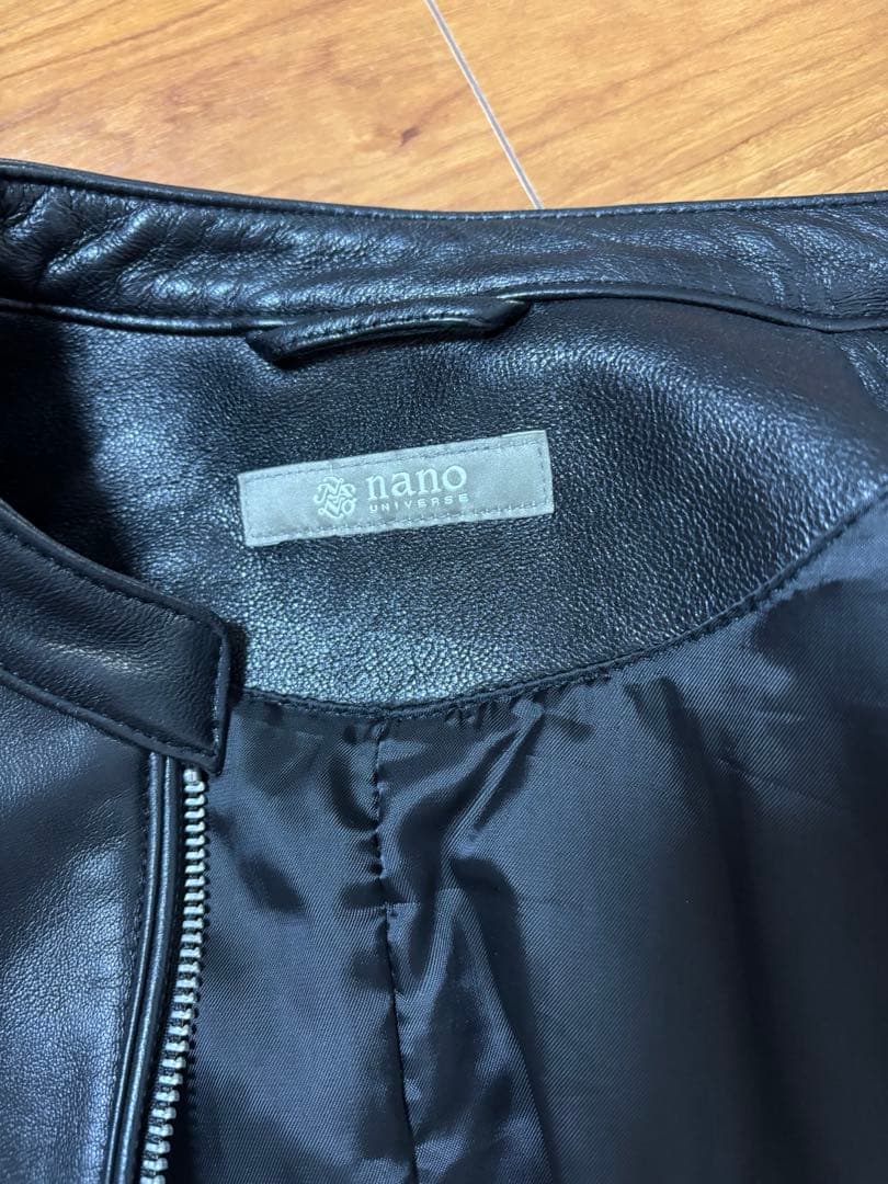 ナノユニバース　メンズ　ライダースジャケット