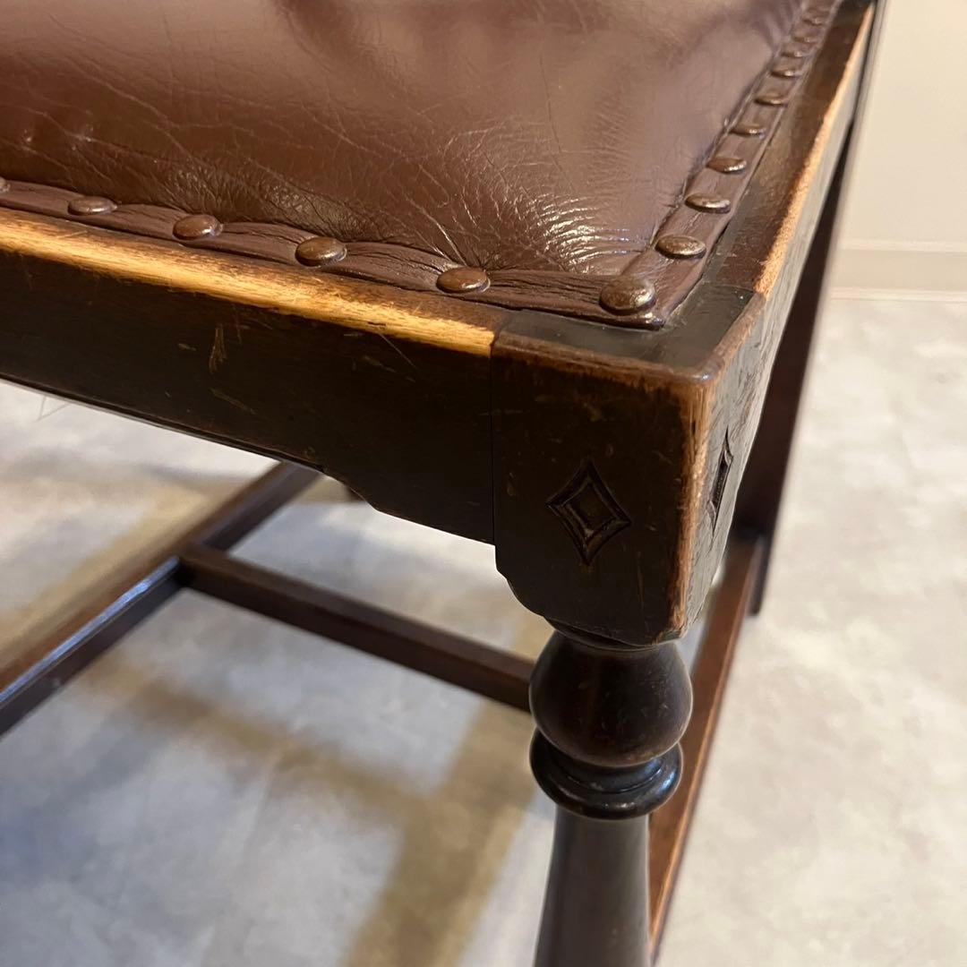 ハイバックチェア　ダイニングチェア　イギリス　アンティーク