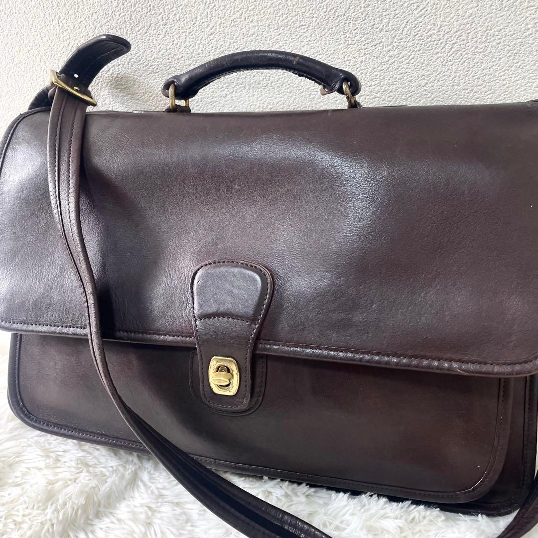 コーチ　COACH ターンロック　ビジネス　ブラウン　メンズ