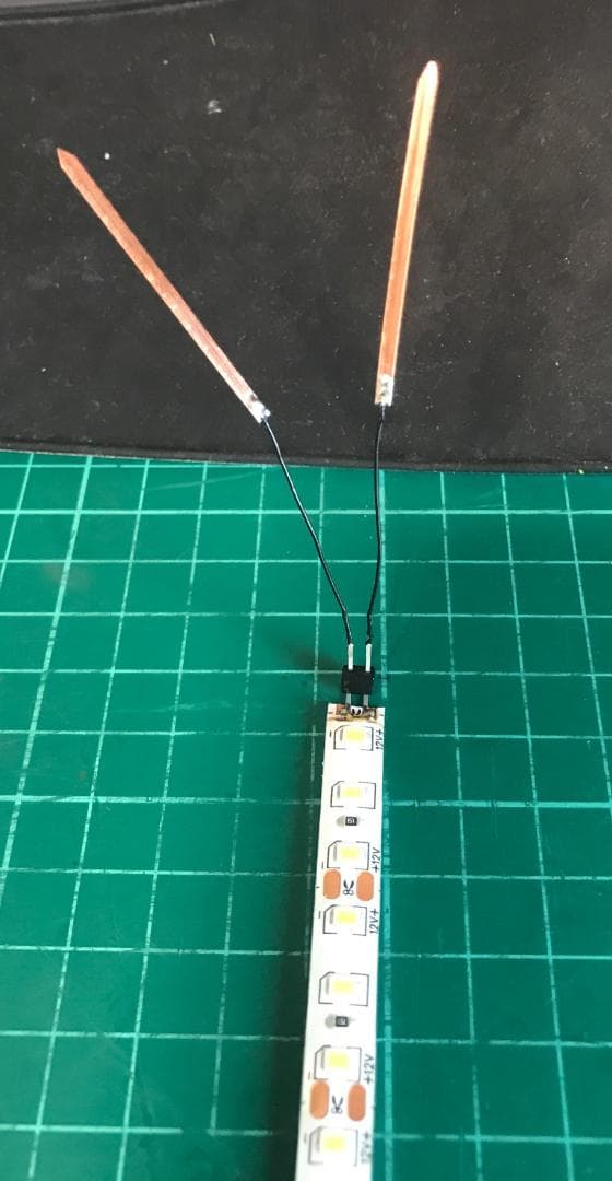 村中伸子高密度12.5cm「白色」銅板4cm＋リード線付き室内灯12V用50本