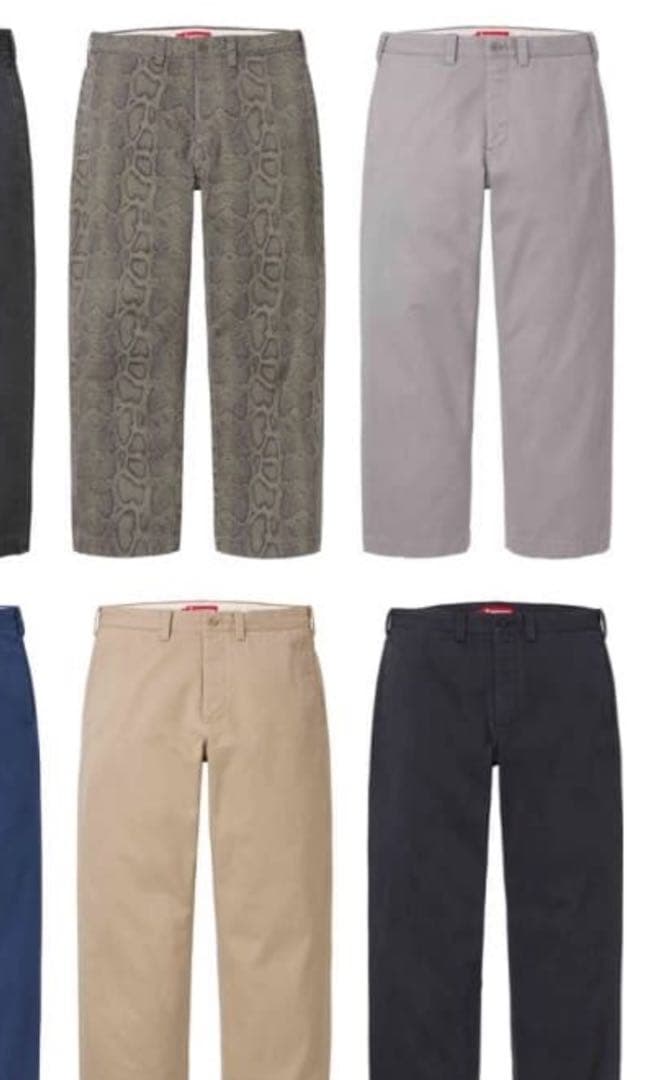 Supreme chino pants グレー チノパン　32 24ss 未使用