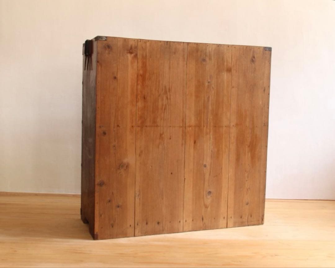 和箪笥　タンス　4段　ブラウン　古道具　古家具　ビンテージ　アンティーク