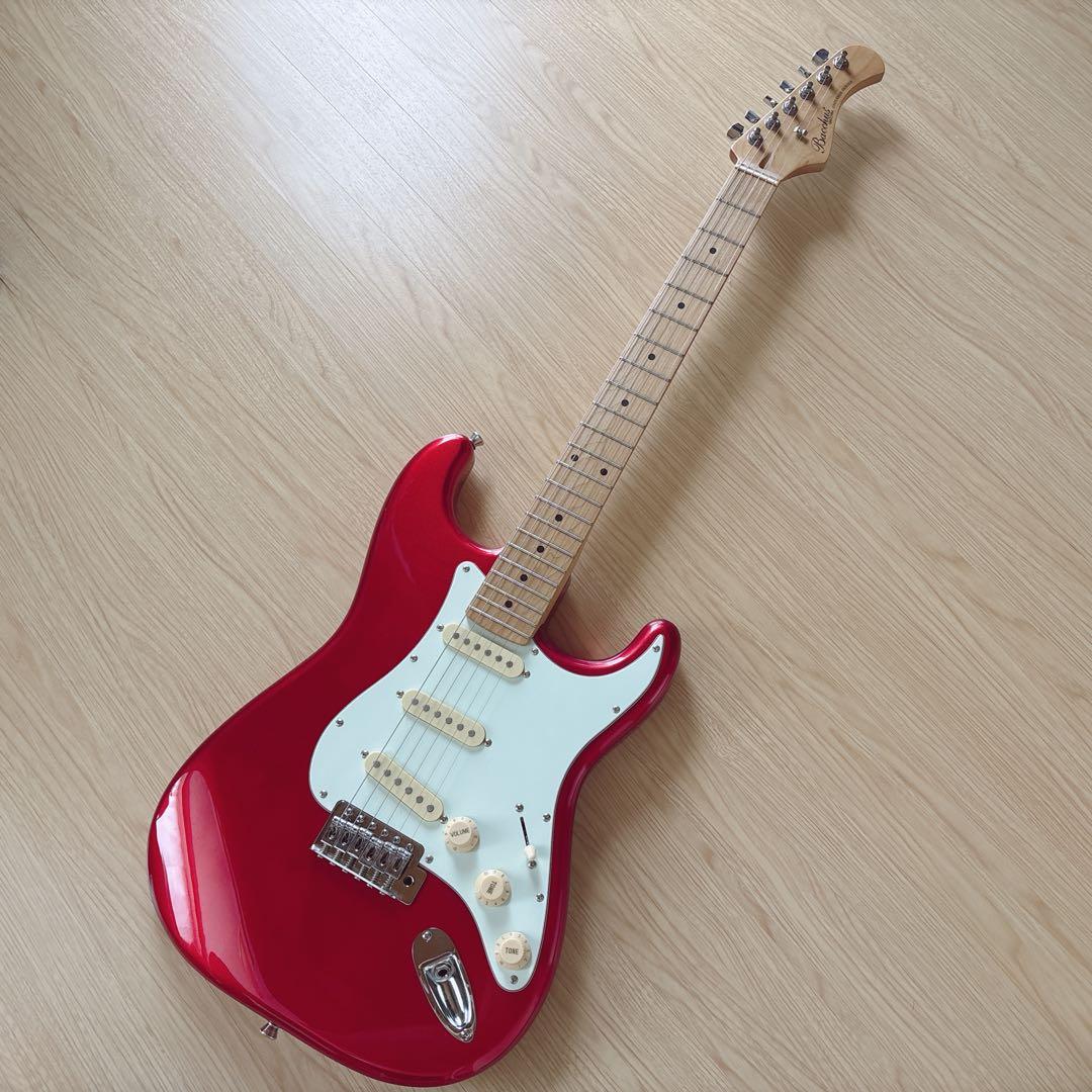 Bacchus ストラト BST-1RSM キャンディアップルレッド