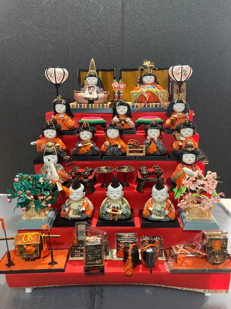 雛人形　木目込み十五人揃え