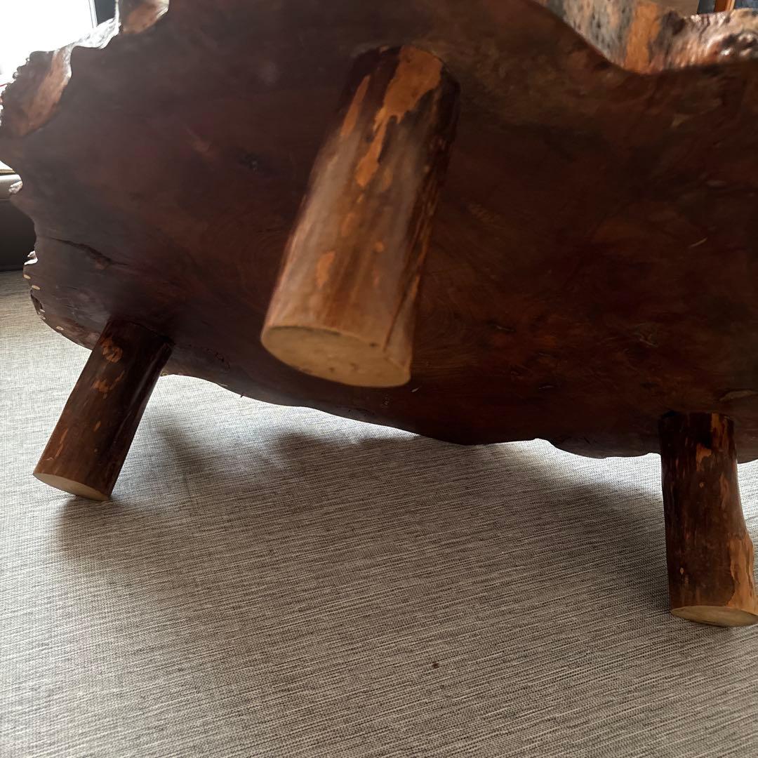 木製自然形状座卓