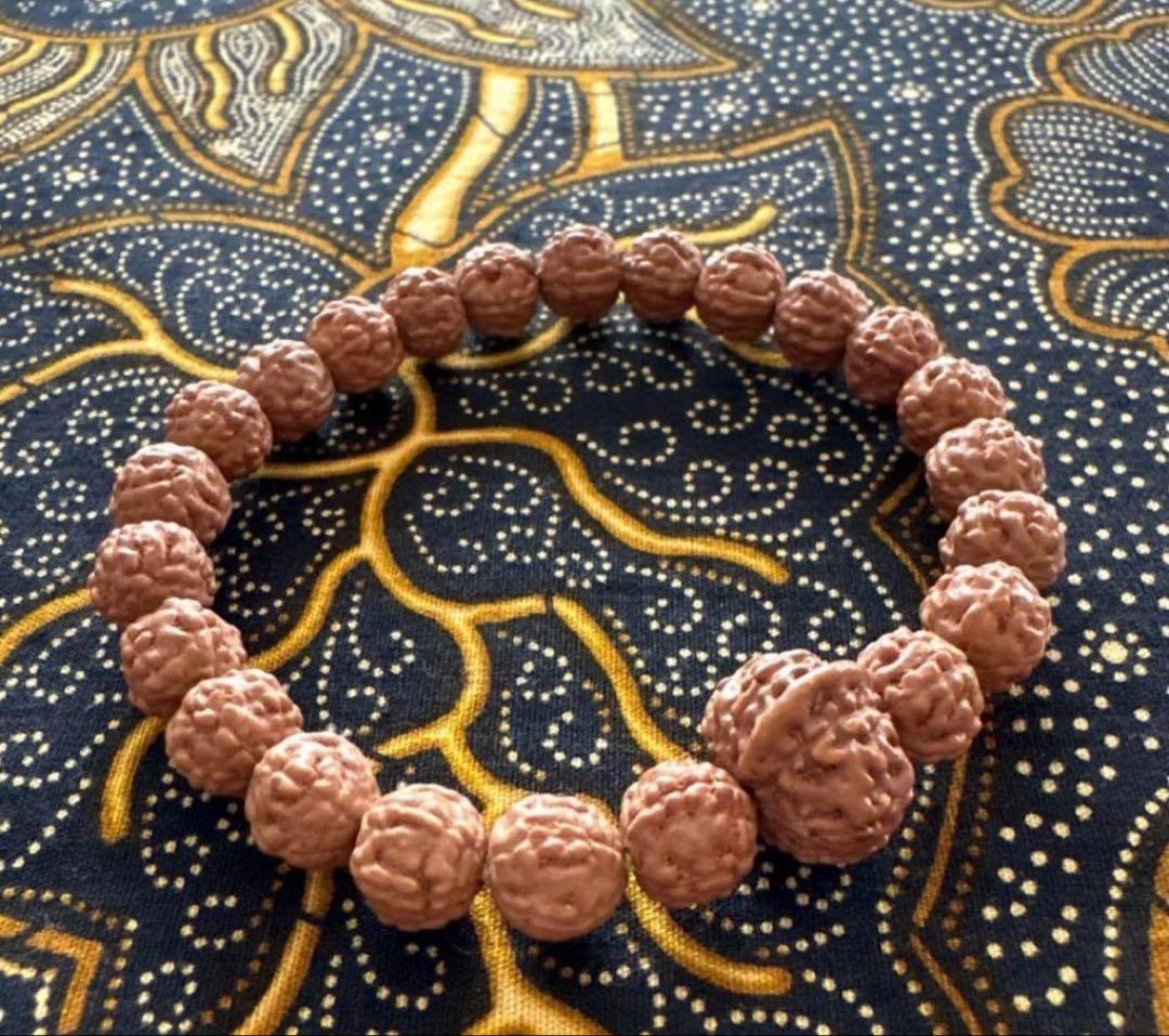 ✰︎‪ 琥珀 ✰ ✰︎　　ルドラクシャブレスレット　トップॐ