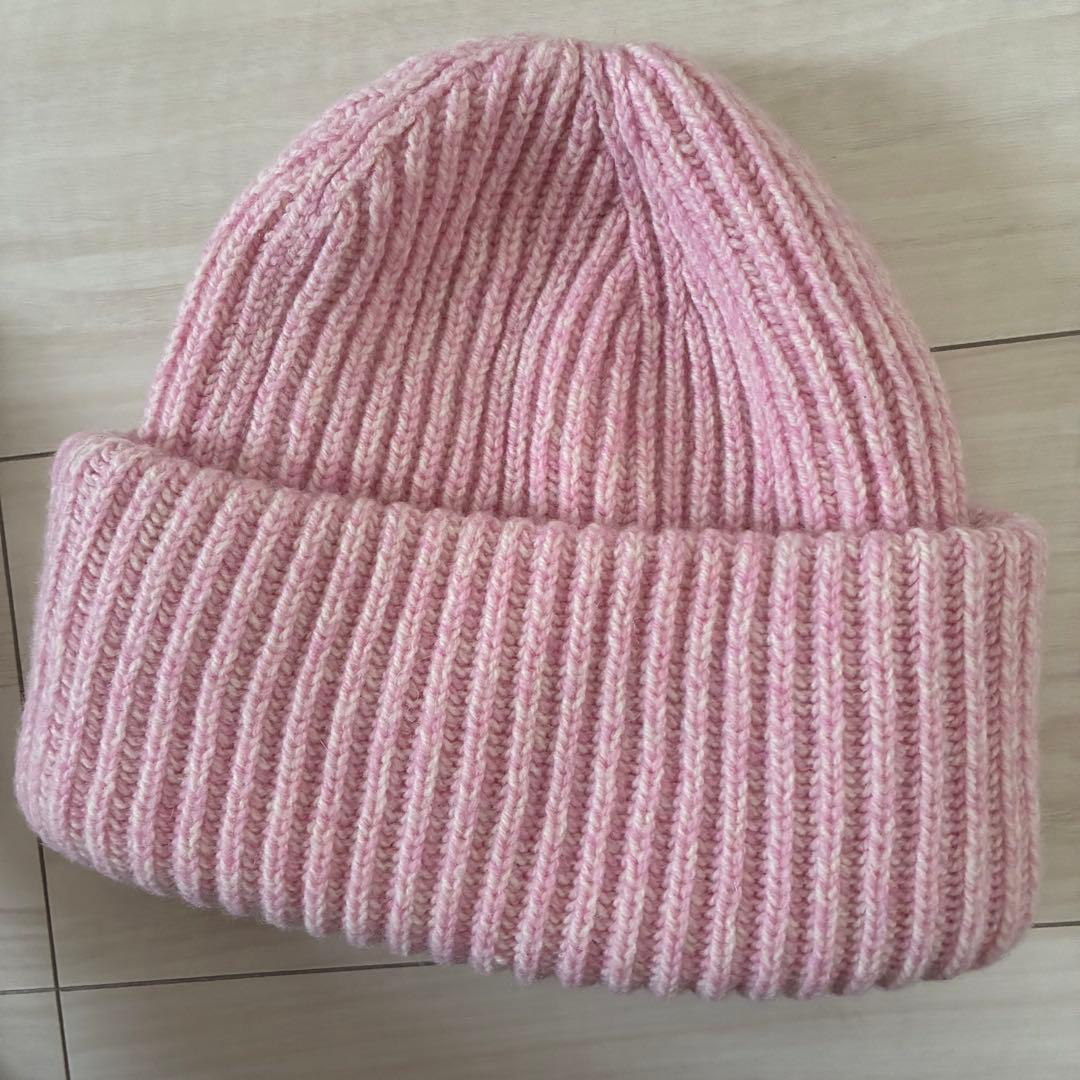 【GANNI】ピンク ニット帽 分厚め