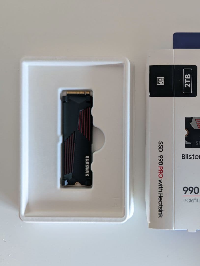 Samsung 990 PRO 2TB ヒートシンクモデル （PS5対応）