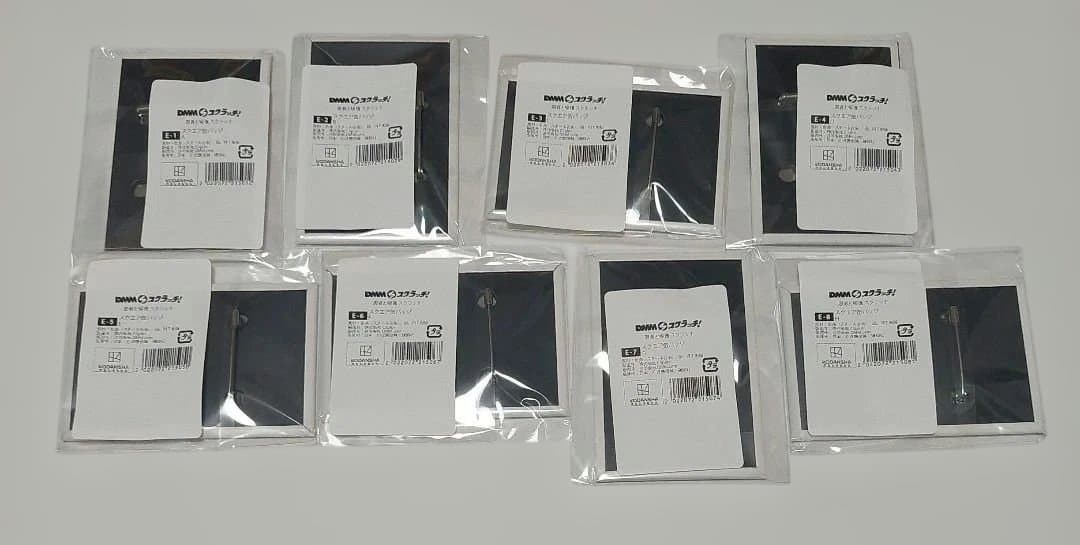 忍者と極道 スクエア缶バッジ　8種類セット DMM スクラッチ
