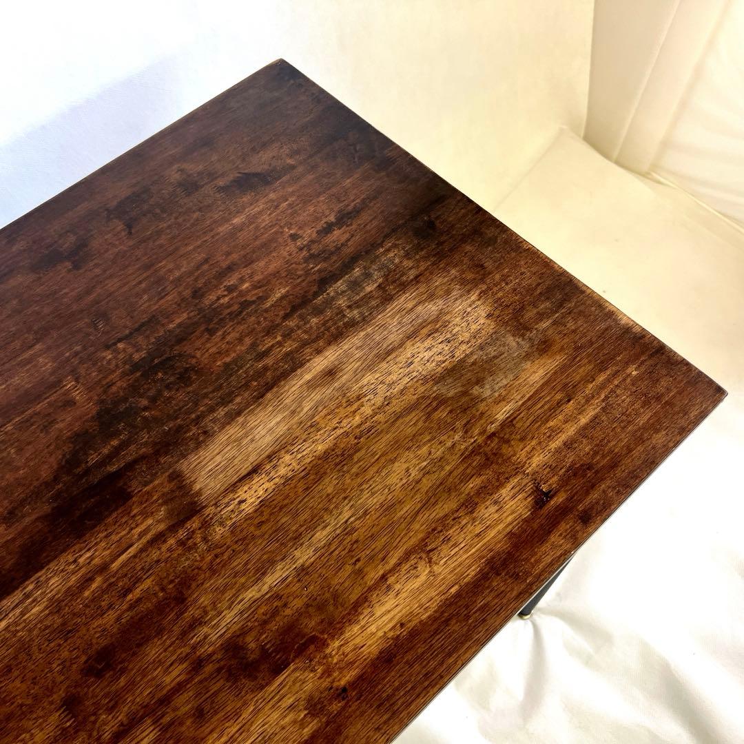 小ぶりな木の天板テーブル・作業台・85×55・高さ71.5cm