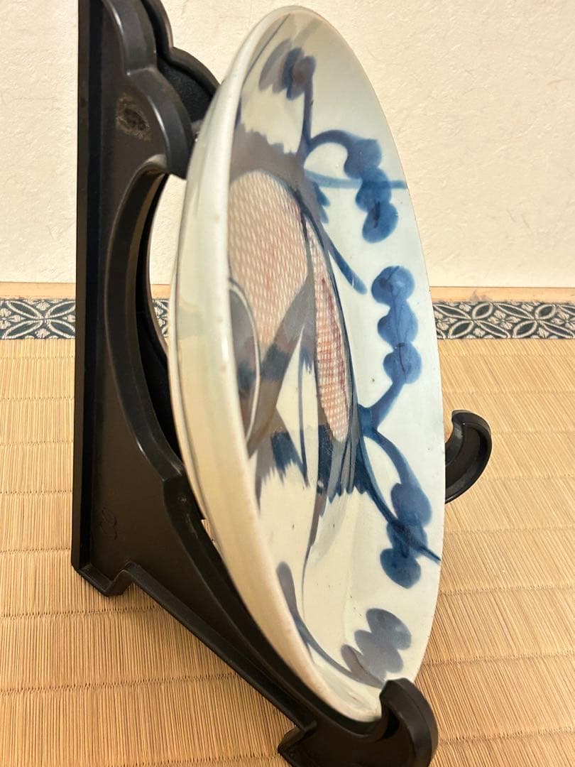 ス*ド様 中国　鯉の図　絵皿　骨董品