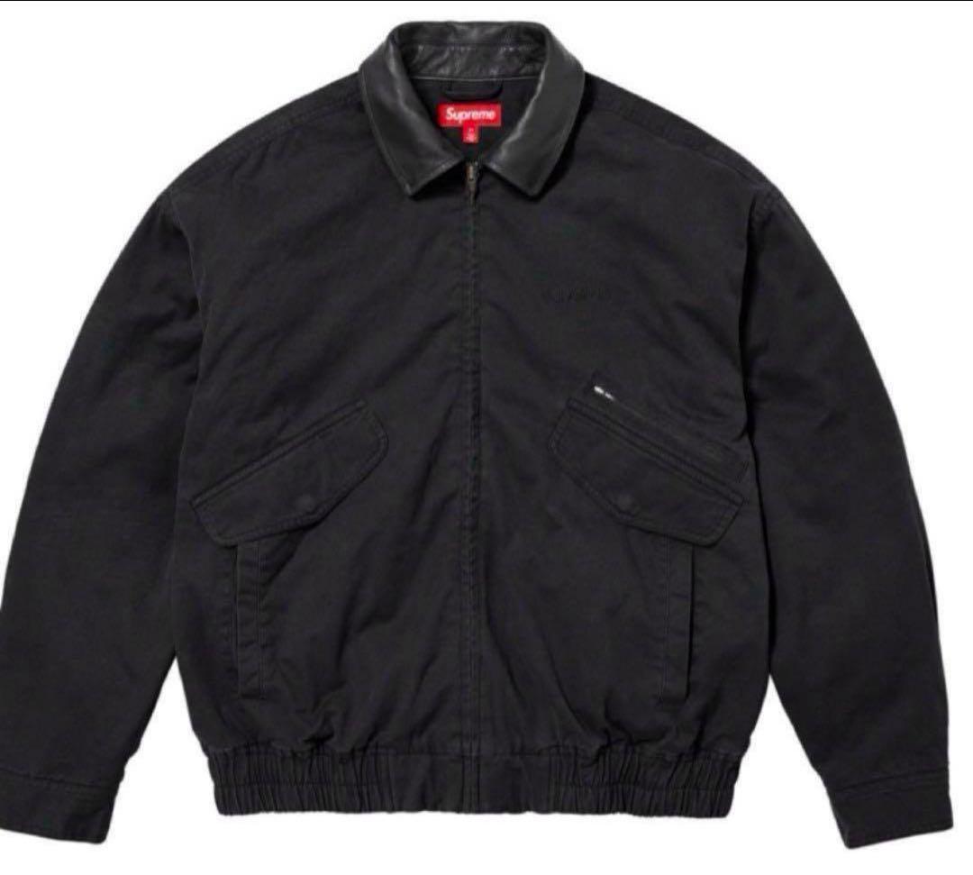 ジャケット・アウター Supreme Leather Collar Utility Jacket