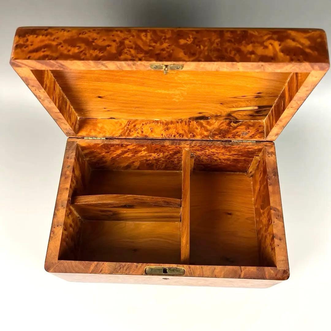 寄木細工の装飾ボックス　螺鈿(ラデン) 大変重厚　宝石箱　金庫　箱