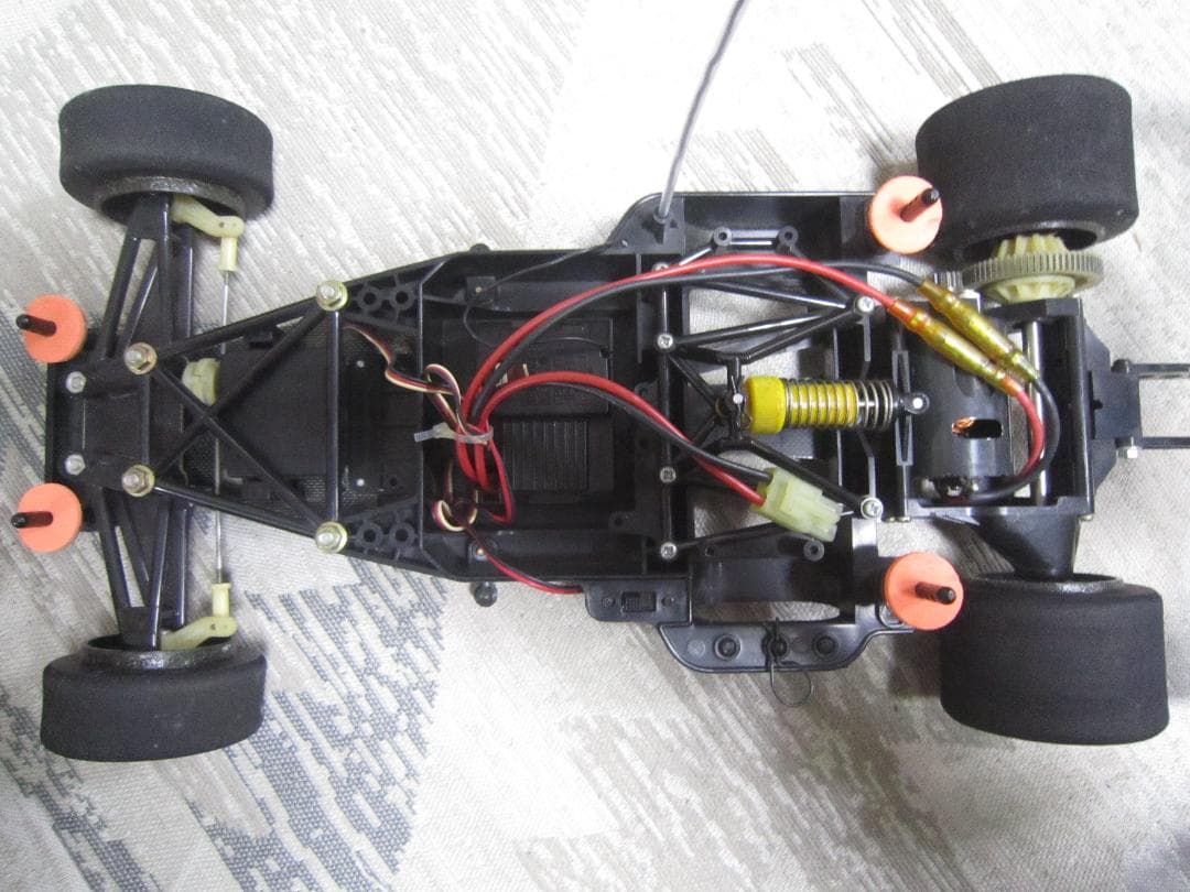 完全動作品 1/10 タミヤ Cカーシャーシ メルセデスベンツC11 当時物