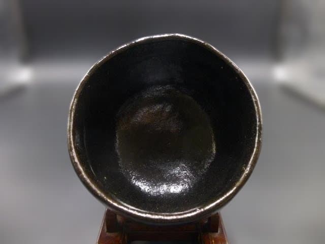 楽吉衛衛門　七代　長入　黒茶碗／銘「宝泉」／裏千家十三代　円能斎極め箱