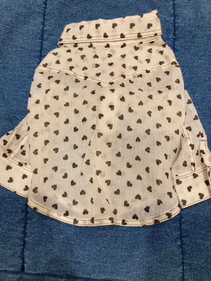 レア GG DENIM LINE ハート柄　シャツ