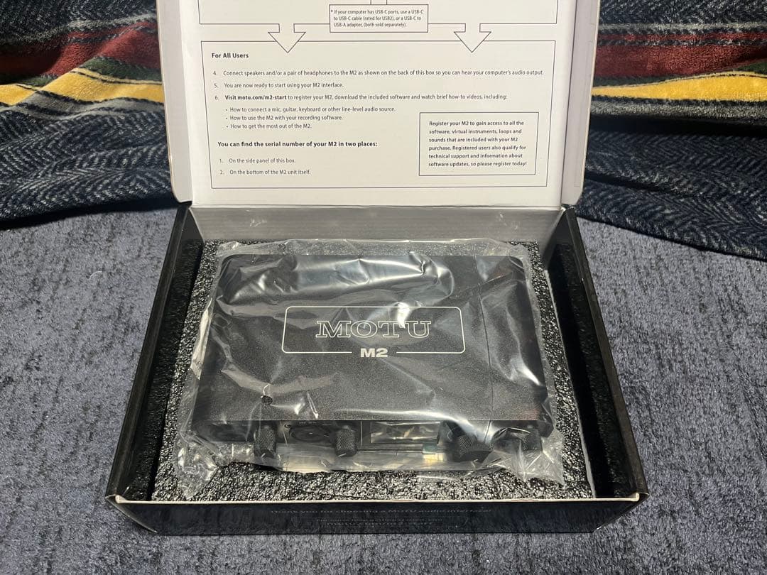 MOTU M2 オーディオインターフェイス　USB-C