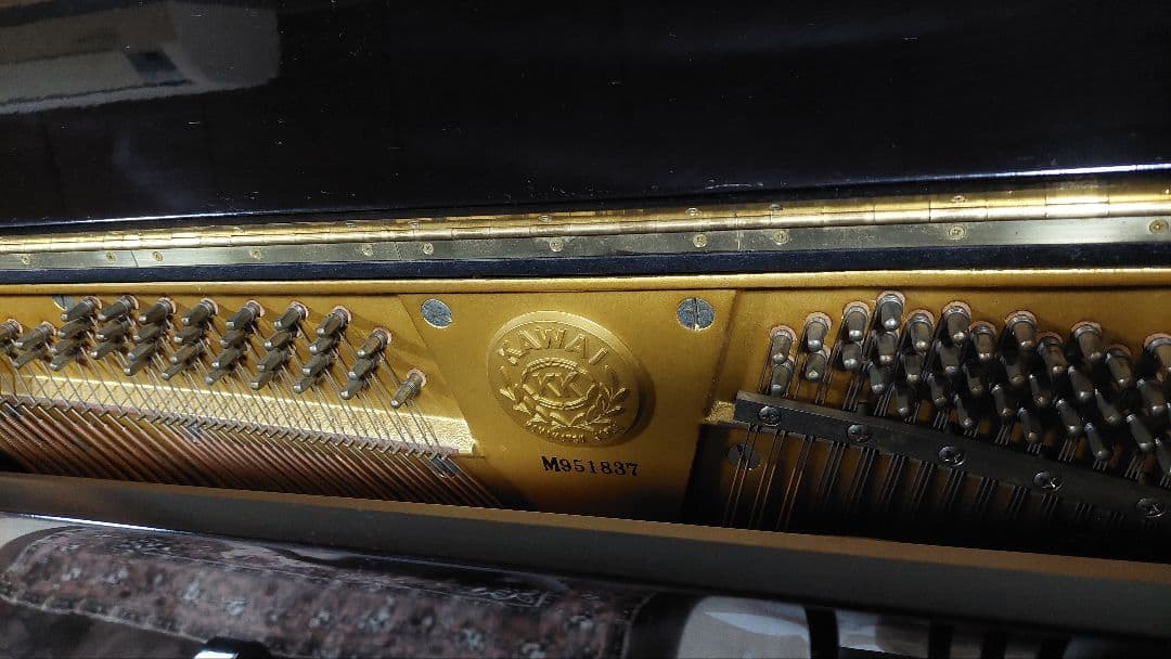 KAWAI アップライトピアノ BL-31 黒 カバー椅子付 M951837新潟