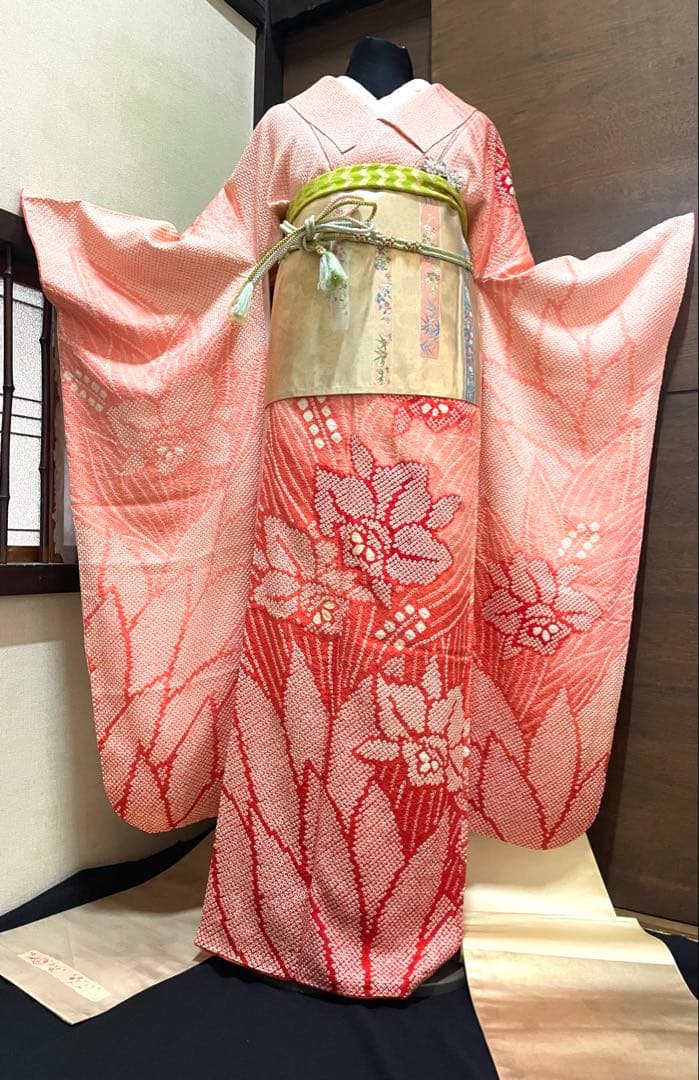 振袖フルセット6点サイズM〜L総絞り売り切り終了正絹